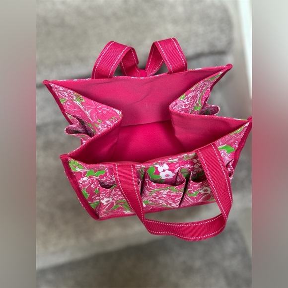 NEW | Lilly Pulitzer Caddy Tote in May Flowers Print – Multi-Use Organizer Bag - Picture 6 of 7